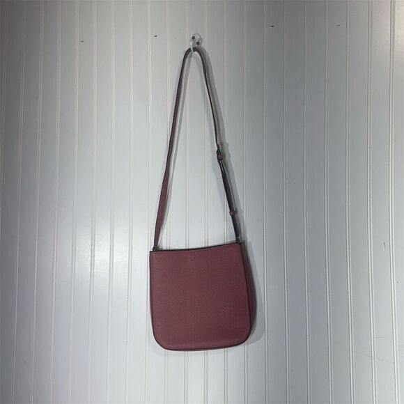 Kate Spade Crossbody Bag NWOT Pink Pebbled Leather Adjustable Strap Zip Pocket - Picture 3 of 9